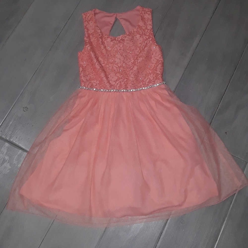 Peach dress !!!
